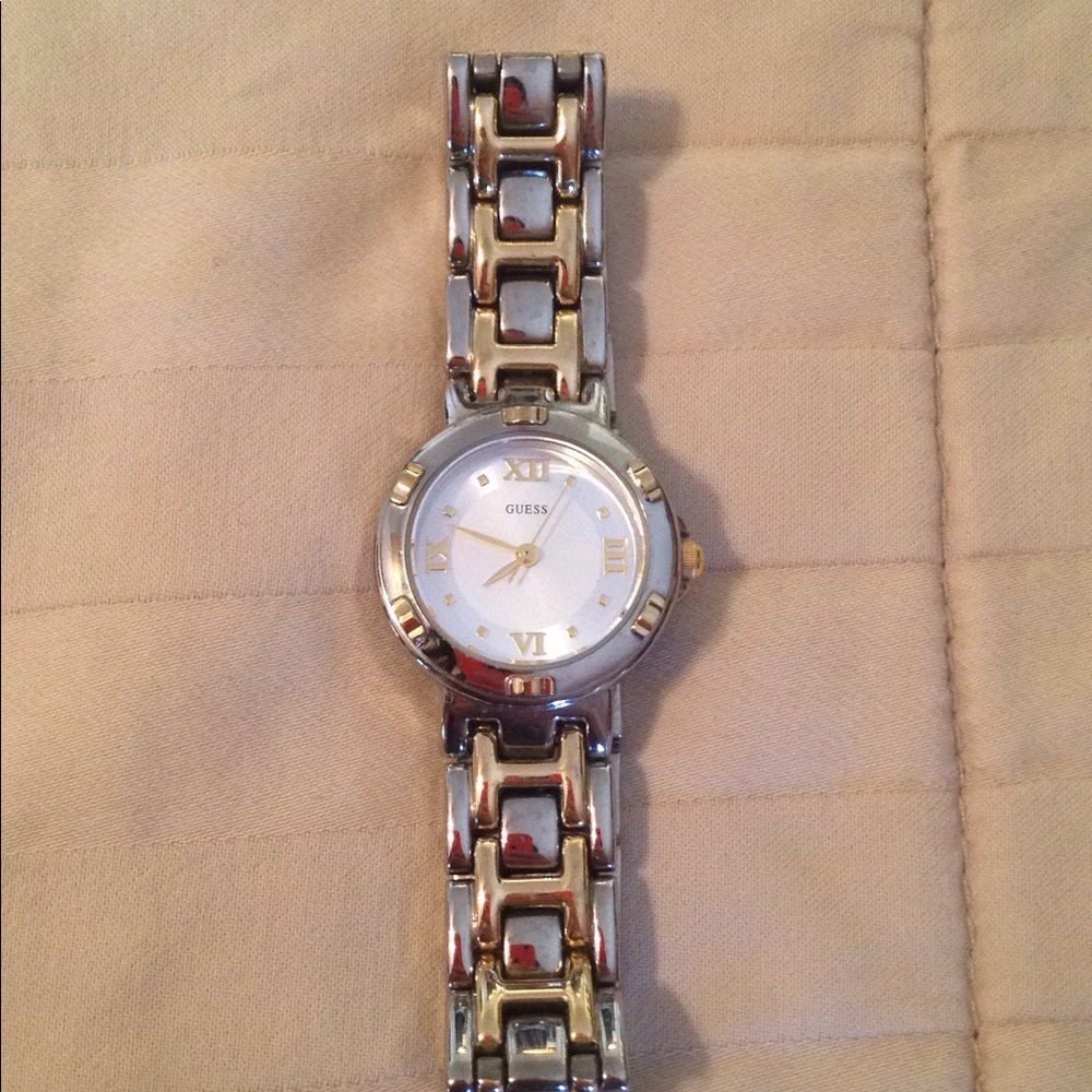 Guess two tone watch